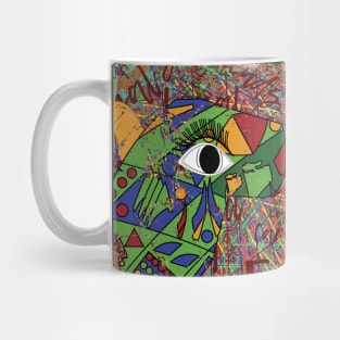 Animal art of geometric shapes Mug